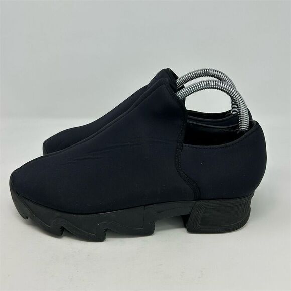 iRi NYC Wes I Low Top Black Slip On Chunky Sneakers Size 38.5 (US 8.5) Casual - Picture 6 of 12